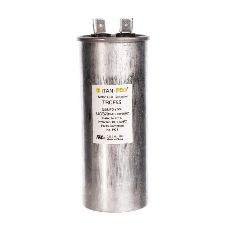 Titan Pro TRCF55 55 MFD 440 V Round Run Capacitor
