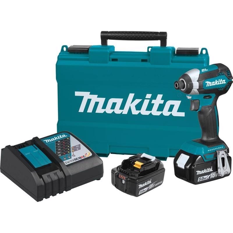 Makita XDT13T 18V LXT 1/4 in. Cordless Brushless Impact Driver Kit (Battery & Charger)