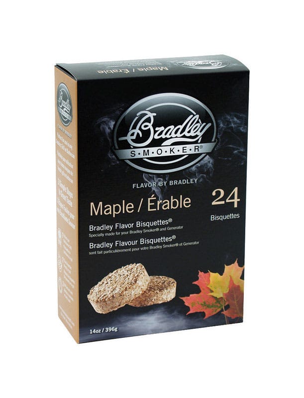 Bradley Smoker BTMP24 All Natural Maple Wood Bisquettes 24 pk
