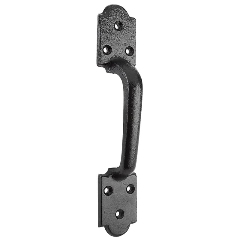 National Hardware N100-055 8-1/2 in. L Black Steel Ornamental Gate Pull