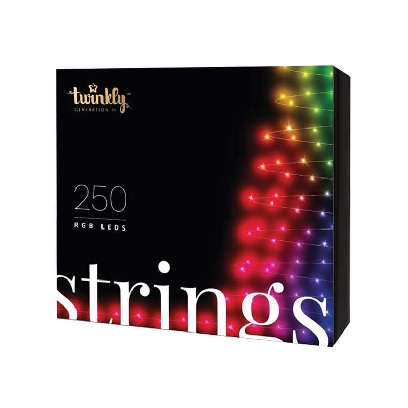 Twinkly R250LTWP LED Micro/5mm Multicolored 250 ct String Christmas Lights 65.5 ft.