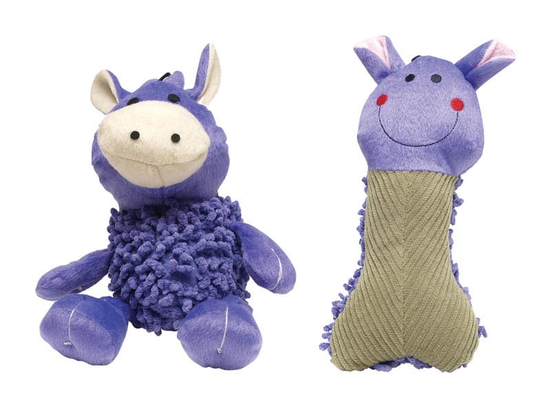 Boss Pet A08847 Digger's For Dog Multicolored Plush Shaggy Dog Toy Large 1 pk