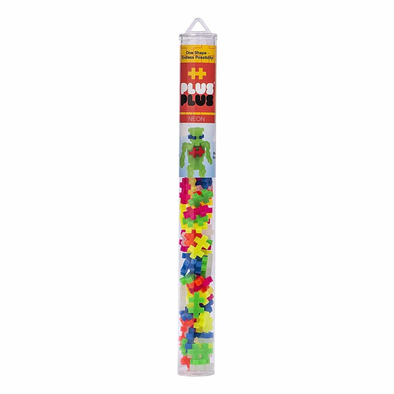 Plus-Plus 04111 Neon Mix Building Toy Multicolored 70 pc