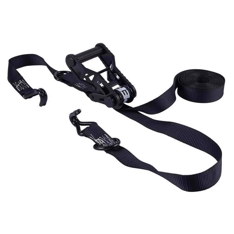 Keeper 85450 Extreme Webbing 1.25 in. W X 16 ft. L Black Ratchet Tie Down 1000 lb 2 pk