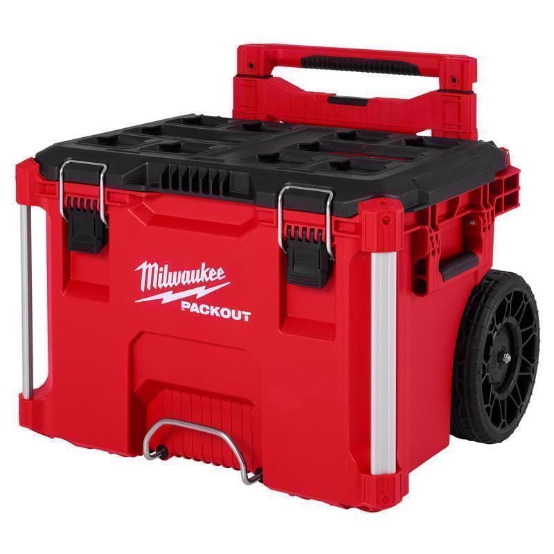 Milwaukee TOOL 48-22-8427 Milwaukee Packout 22 in. Rolling Low Profile Handle Tool Box Black/Red