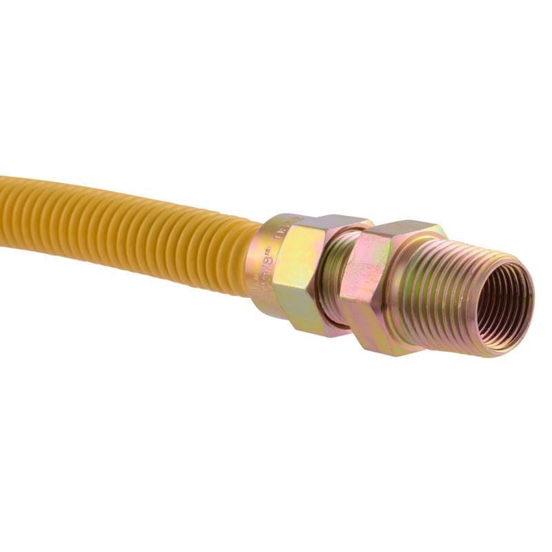Eastman 20YE505036B 1/2 in. MIP in. X 1/2 in. D MIP 36 in. Stainless Steel Gas Appliance Connector