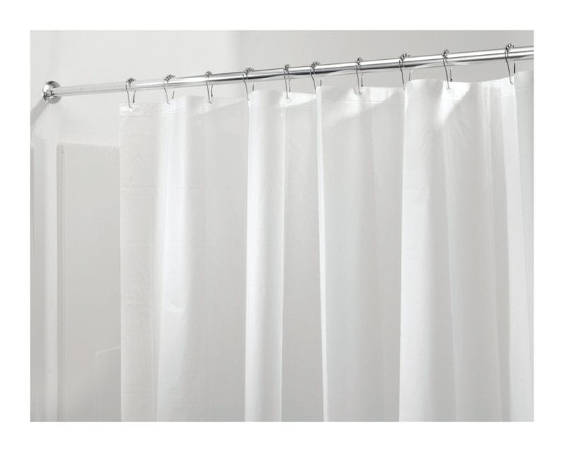 iDesign 12051 72 in. H X 72 in. W Frosted Solid Shower Curtain Liner PEVA