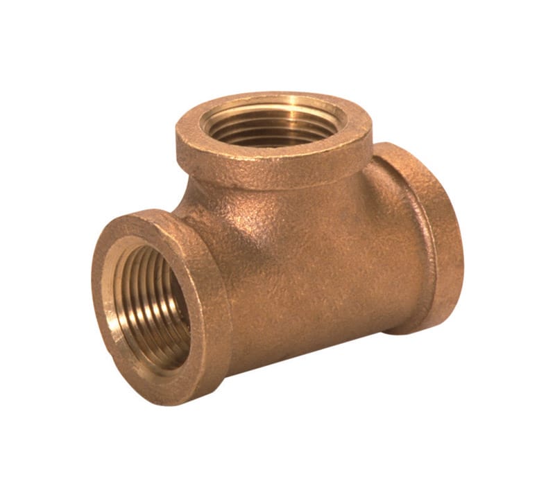 Anderson Metals 738101-16 1 in. FPT in. X 1 in. D FPT Red Brass Tee