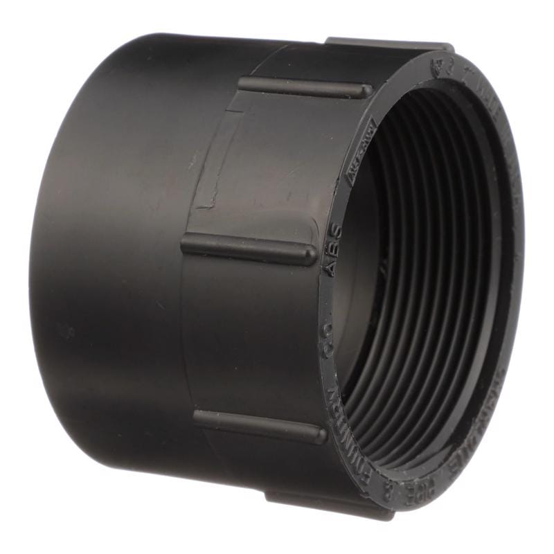 Charlotte Pipe ABS001010800 2 in. Hub X 2 in. D FPT ABS Adapter