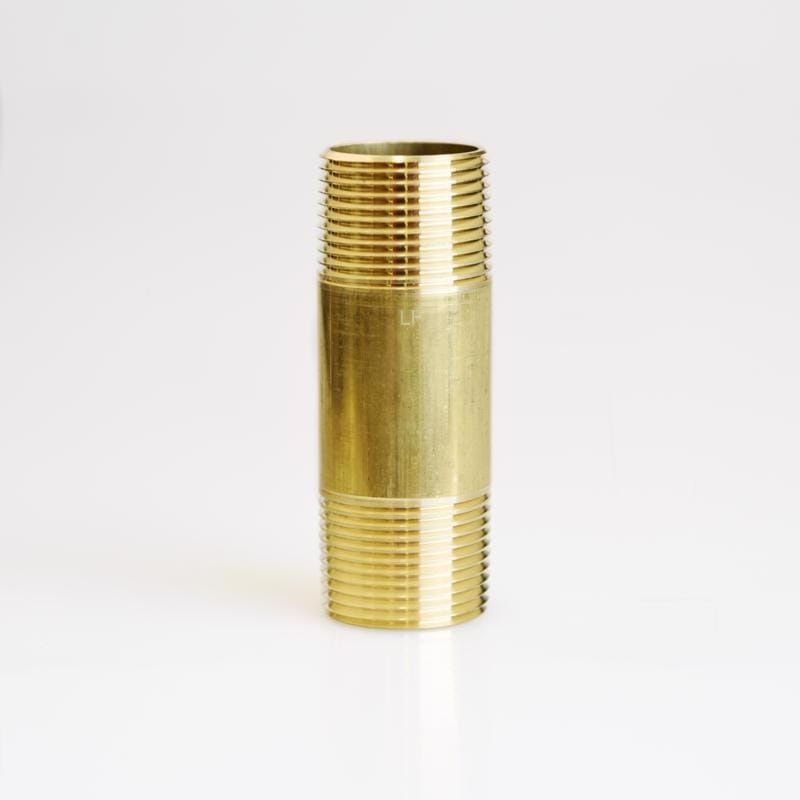 Atc 6JC126300201059 1 in. MPT X 1 in. D MPT Yellow Brass Nipple 3-1/2 in. L
