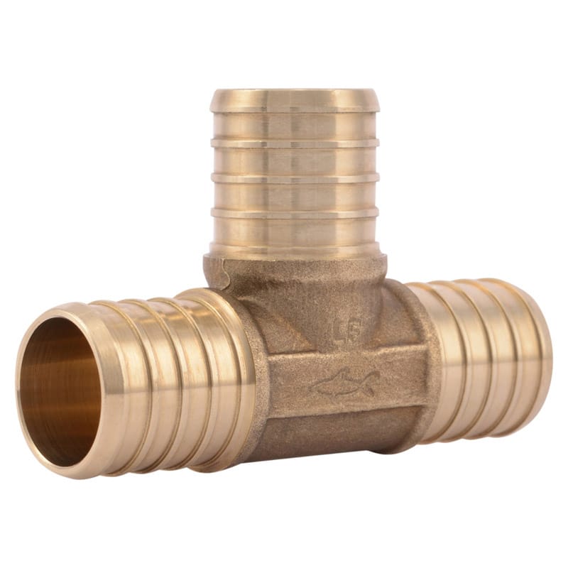 Sharkbite UC374LFA 1 in. Barb X 1 in. D Barb Brass Tee