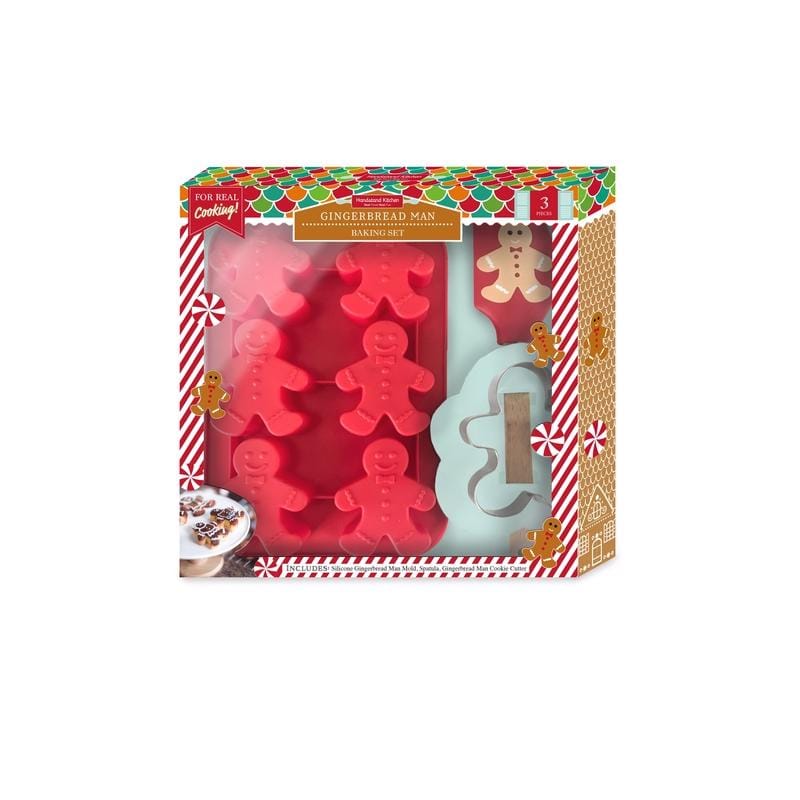 Handstand Kitchen BKS-XMGBSET Gingerbread Man Bake Set