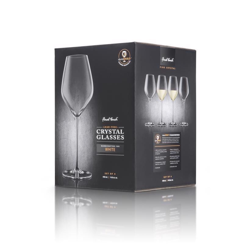 Final Touch LFG1214 14.8 oz Clear Glass White Wine Glass