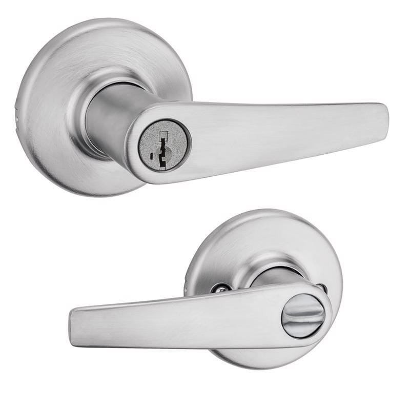 Kwikset 94050-675 Delta Satin Chrome Entry Door Knob 1-3/8 in.