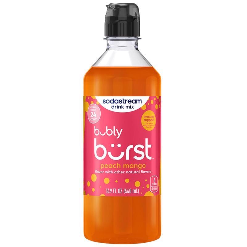 Sodastream 1925633010 Bubly Burst Peach Mango Soda Mix 440 ml 1 pk