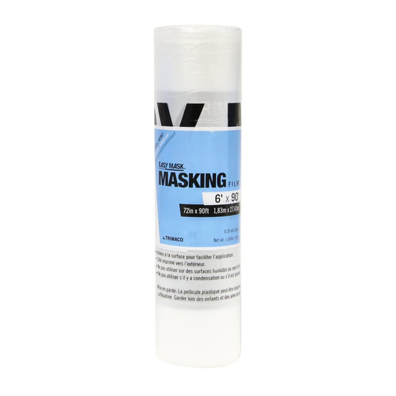 Easy Mask 67290 Masking Film 0.4 mil X 72 in. W X 90 ft. L Plastic/Vinyl Clear 1 pk