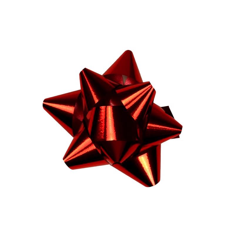Paper Images BOWRL-01 Red Lacquer Star Bows