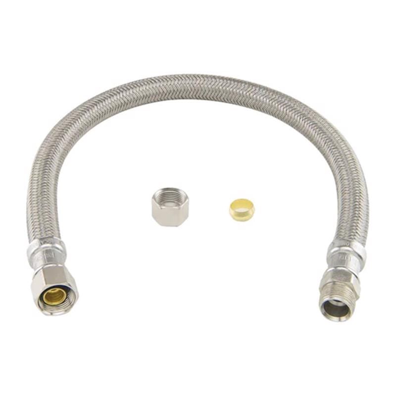 BrassCraft B1-20KC F Speedi Plumb Plus 3/8 in. Compression pc X 3/8 in. D OD 20 in. Polymer Faucet Supply Line