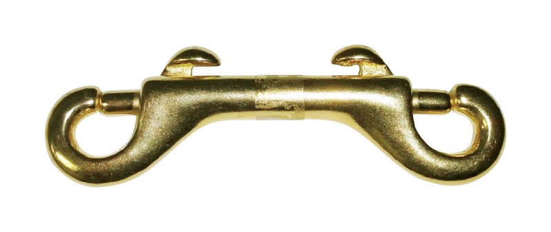 Baron 231B 3/8 in. D X 3-1/2 in. L Polished Bronze Open Eye Bolt Snap 70 lb