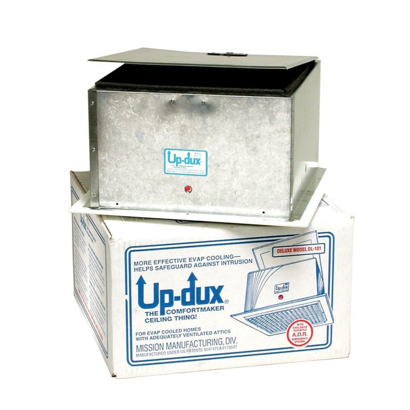 Dial 7610 Up-Dux 7-1/4 in. H X 14 in. W White Plastic Exhaust