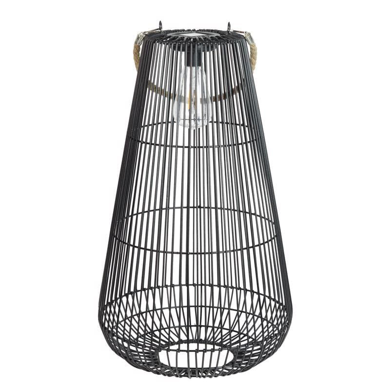 Exhart 82773 Black Plastic 21.5 in. H Lantern