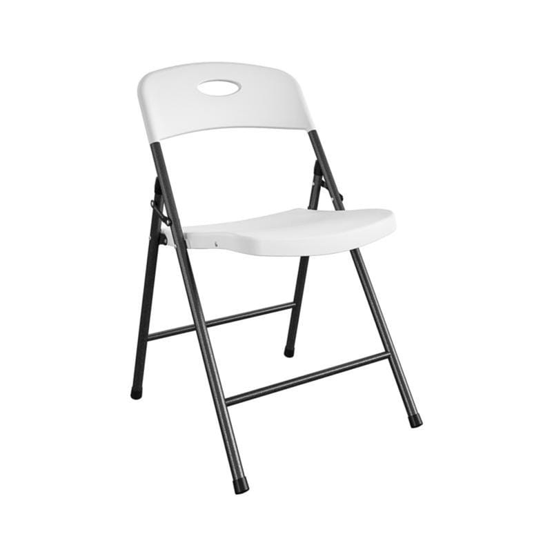 Living Accents 1742 White Folding Chair