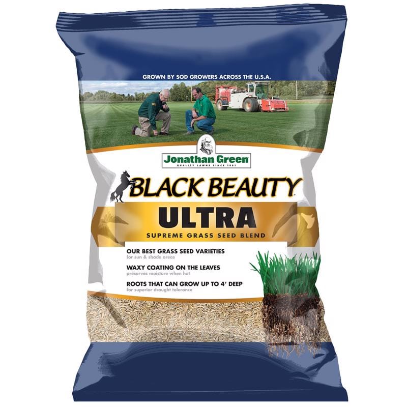Jonathan Green 10348 Black Beauty Ultra Mixed Partial Shade/Sun Grass Seed 15 lb