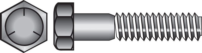 Hillman 200102 5/16 in. D X 4-1/2 in. L Heat Treated Zinc Steel Hex Head Cap Screw 50 pk