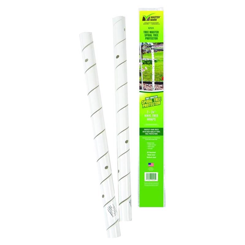Master Mark 62524-2 Treemaster 24 in. H White Plastic Spiral Tree Protector