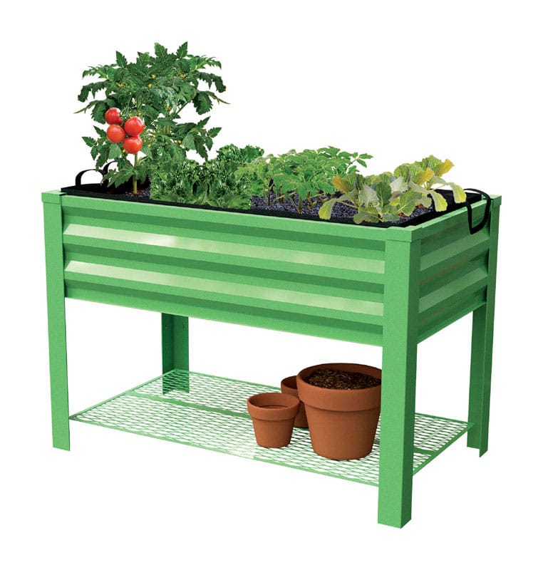 Panacea 83360 32 in. H X 46 in. W X 24 in. D Steel Raised Garden Bed Green