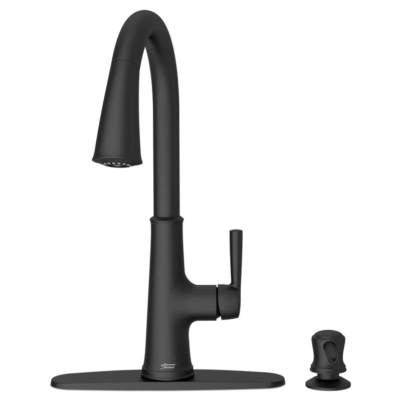 American Standard 9319300.243 Maven One Handle Matte Black Pull-Down Kitchen Faucet