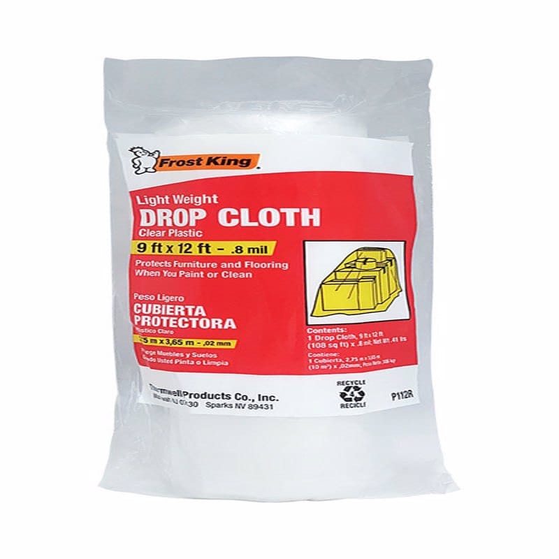 Frost King P112R 9 ft. W X 12 ft. L X 0.8 mil Plastic Drop Cloth 1 pk