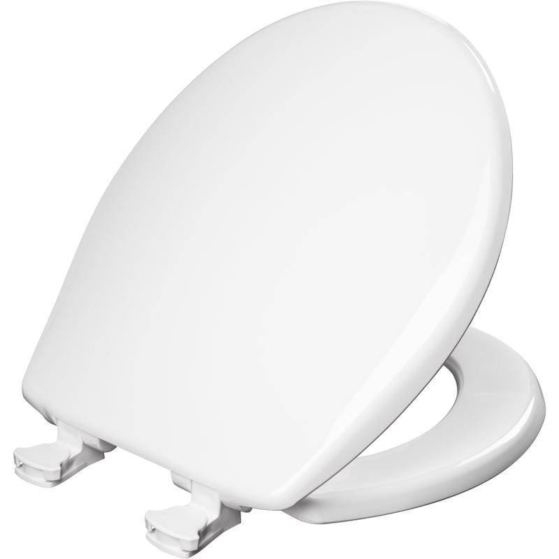 Mayfair BY Bemis 7B730EC 000 Bemis Round White Plastic Toilet Seat
