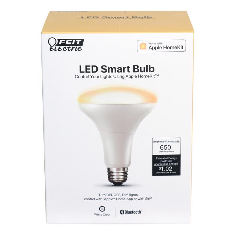 Feit BR30/SW/HK Smart Home BR30 E26 (Medium) Smart-Enabled LED Bulb White 65 Watt Equivalence 1 pk