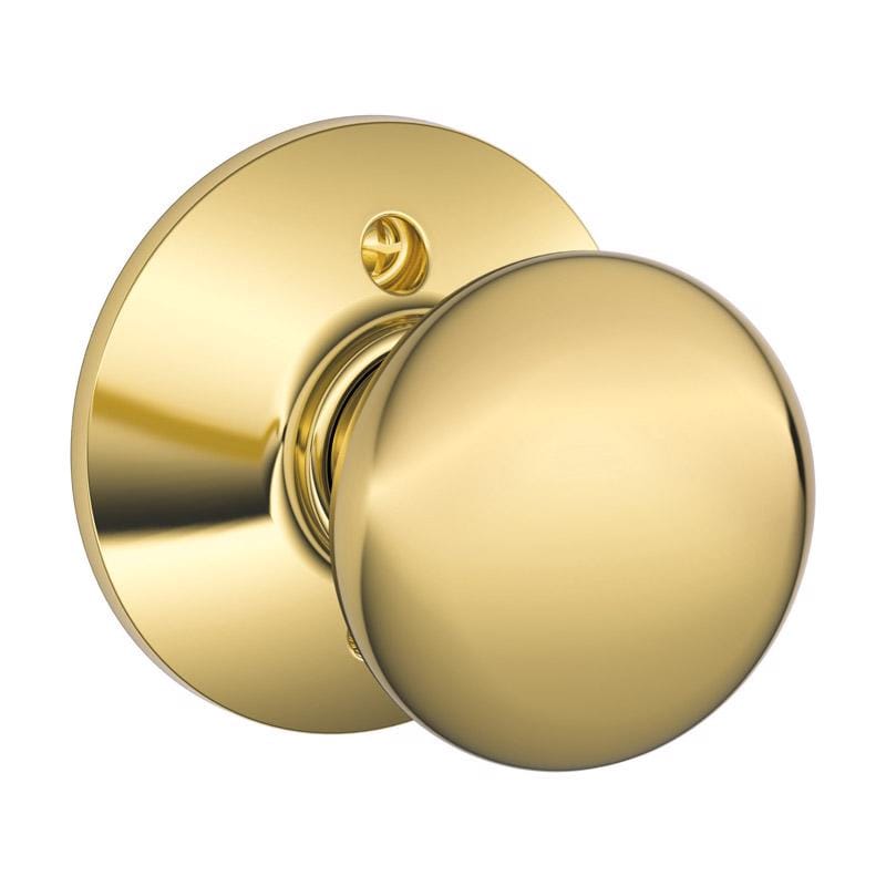 Schlage F170VPLY605 Plymouth Bright Brass Dummy Knob