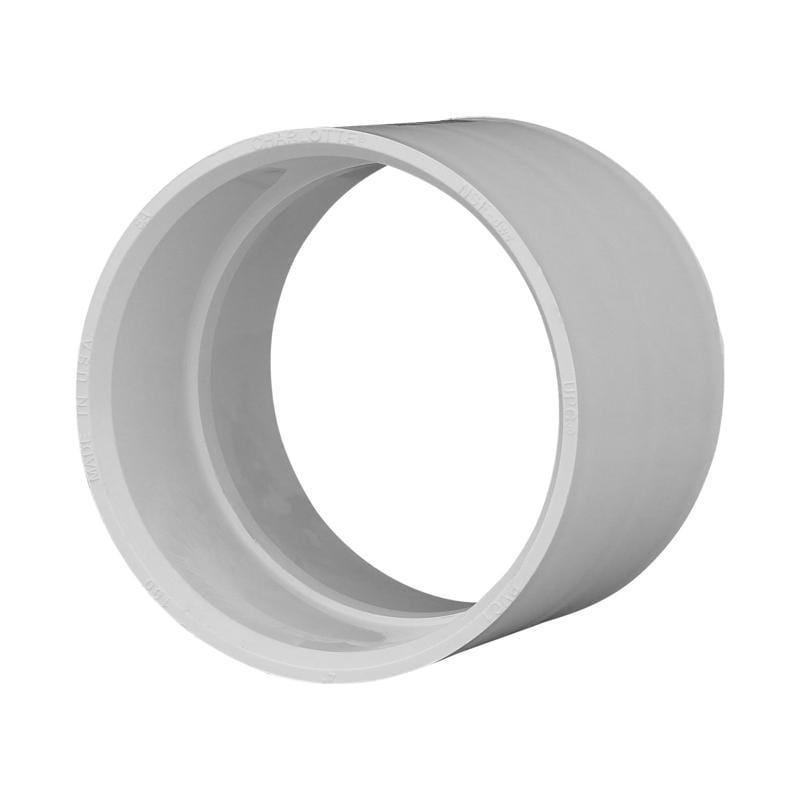 Charlotte Pipe PVC001000800 Schedule 40 1-1/2 in. Hub X 1-1/2 in. D Hub PVC Coupling 1 pk
