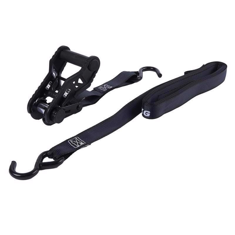 Keeper 85454 Extreme Webbing 1 in. W X 14 ft. L Black Ratchet Tie Down 500 lb 2 pk