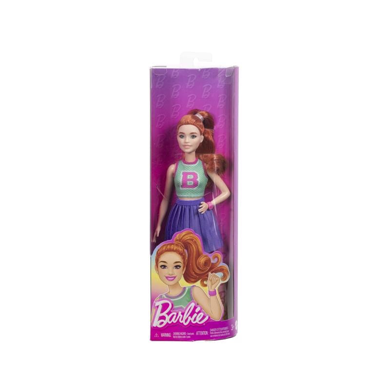 Barbie HYT90 Fashionistas Sport Skirt Doll Multicolored