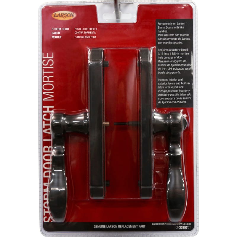 Larson CH3025701 Age Bronze Brown Zinc Mortise Latch 1 pk