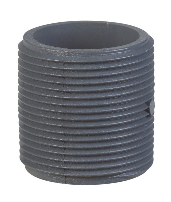B&K 406-001 Schedule 80 1-1/4 in. MIP X 1-1/4 in. D MIP PVC Close Nipple 1 pk