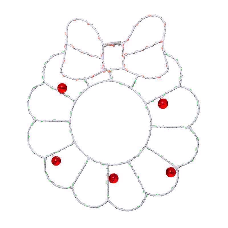 Celebrations 15WBHA LED Multi Wreath Silhouette 15 in. Hanging Decor