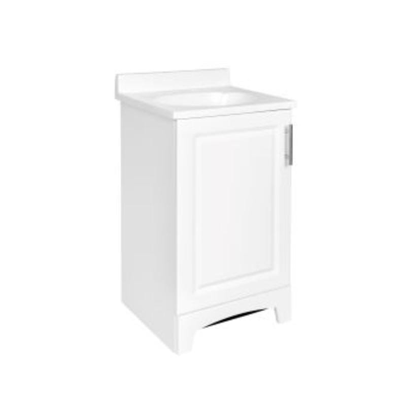 Royal Cabinets 80-8101-1-1594 Single White Bathroom Vanity 19 in. W X 17 in. D X 33.5 in. H