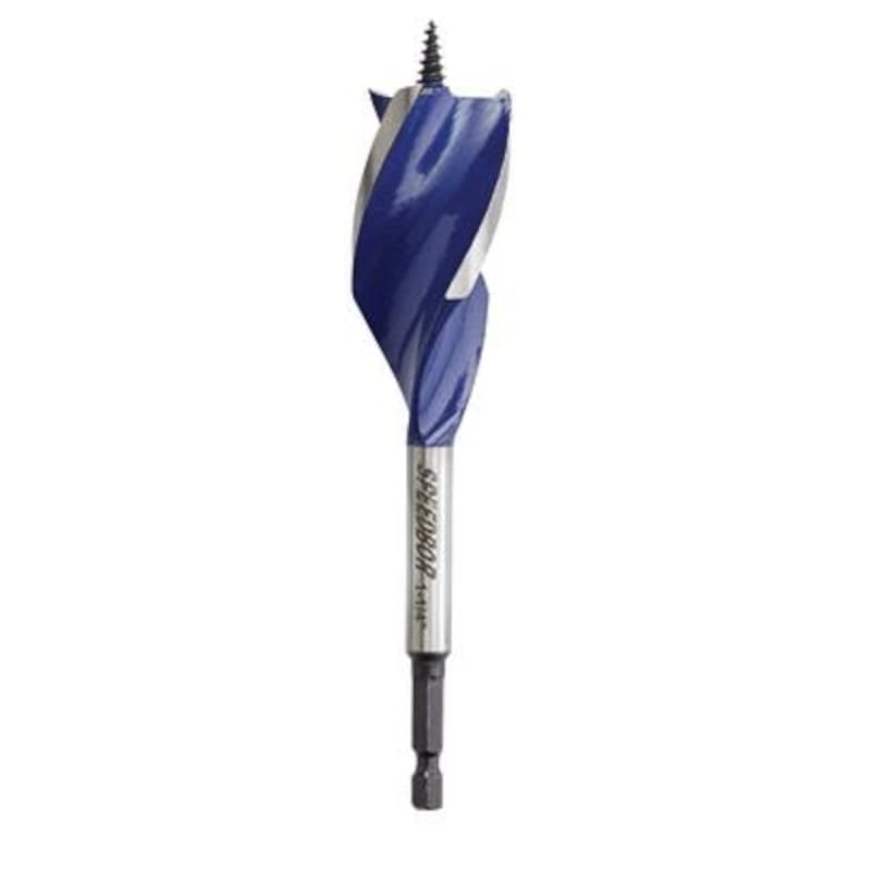 Irwin 3041009 Speedbor 1-1/4 in. X 6 in. L Carbon Steel Wood Boring Bit Quick-Change Hex Shank 1 pc