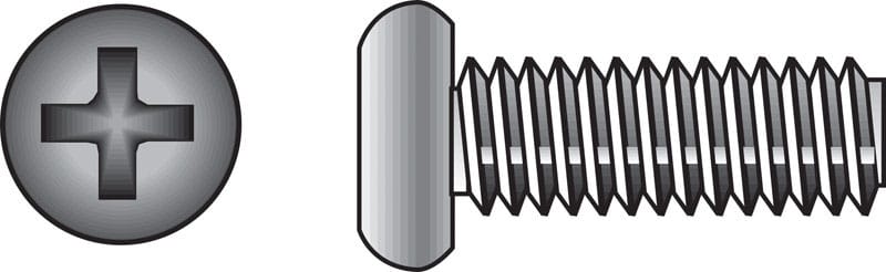 Hillman 0828454 No. 6-32 Ga. X 1-1/4 in. L Phillips Pan Head Stainless Steel Machine Screws 100 pk