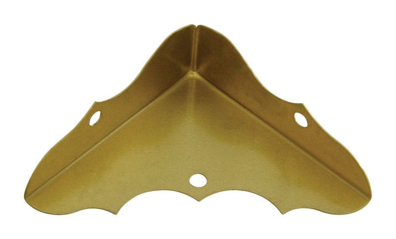 National Hardware N213-447 5/8 in. H X 1-3/4 in. W X 0.02 in. D Brass-Plated Solid Brass Inside Decorative Co