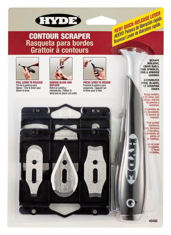 Hyde 10450 1 in. W Stainless Steel Contour Scraper Kit