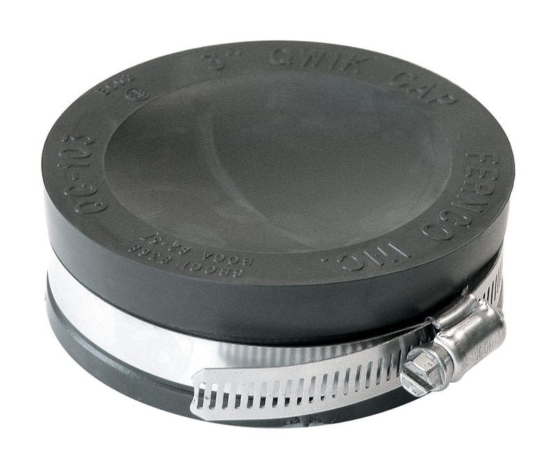 Fernco PQC-103 Schedule 40 3 in. Hub Hub PVC 4.4 in. Drain Cap 1 pk