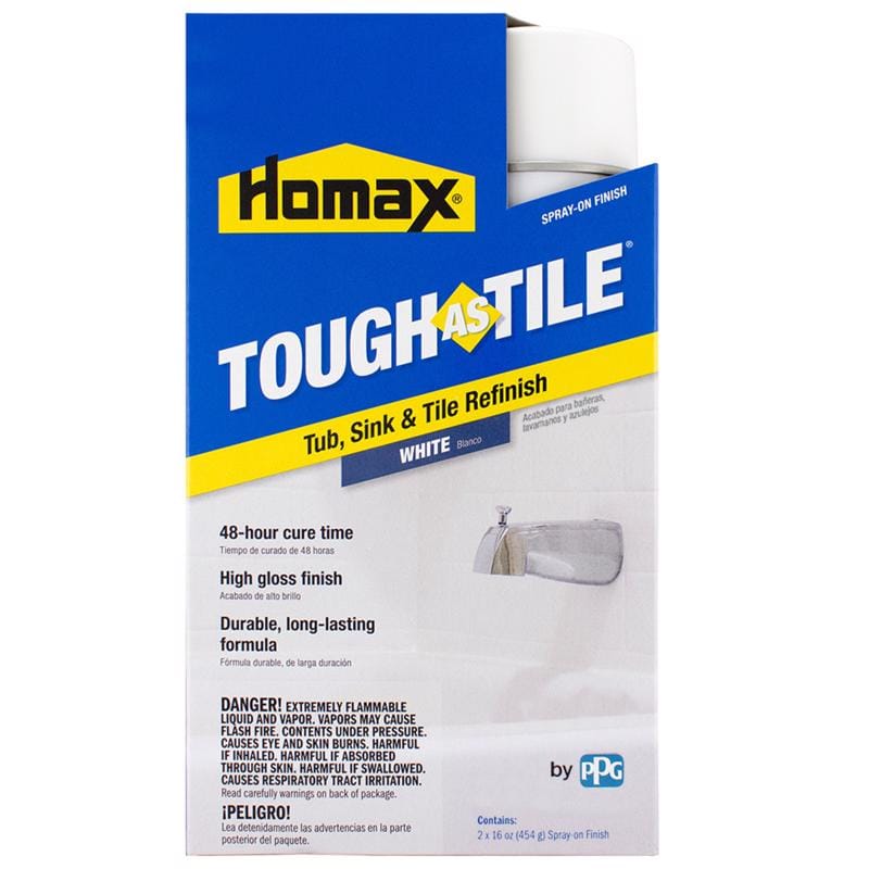Homax 3157 Tough As Tile Gloss White Bathtub and Tile Refinishing Kit 32 oz