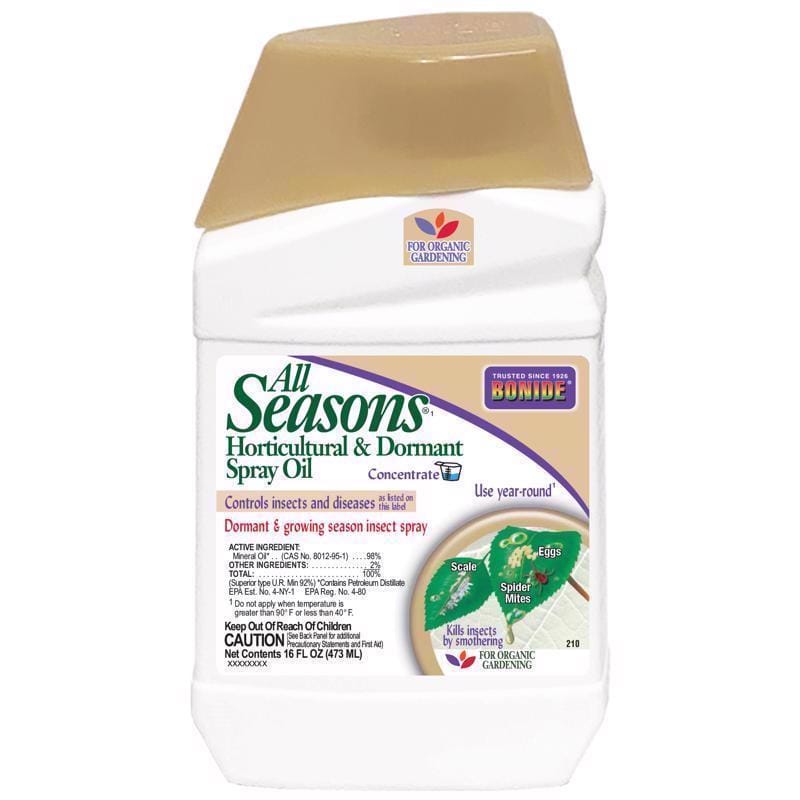 Bonide 2106 All seasons Organic Horticultural Spray Oil Liquid Concentrate 16 oz