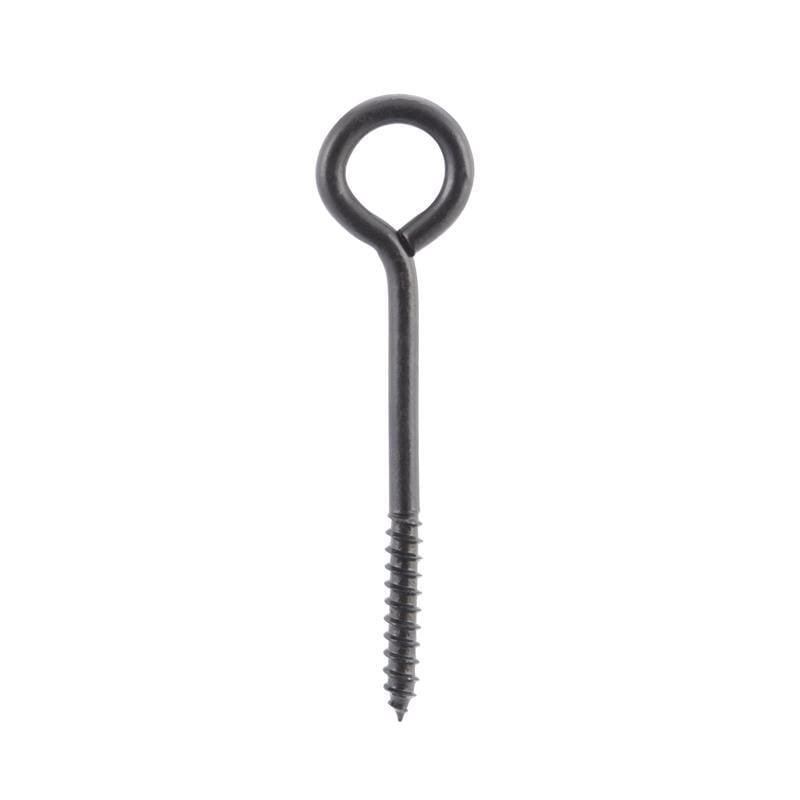 Wright 02-3463-303 1/4 in. D X 3-3/4 in. L Black Steel Lag Screw Eye 150 lb 1 pk